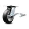 Service Caster 6 Inch Rubber on Aluminum Caster with Roller Bearing and Brake/Swivel Lock SCC SCC-35S620-RAR-SLB-BSL - alternate 1